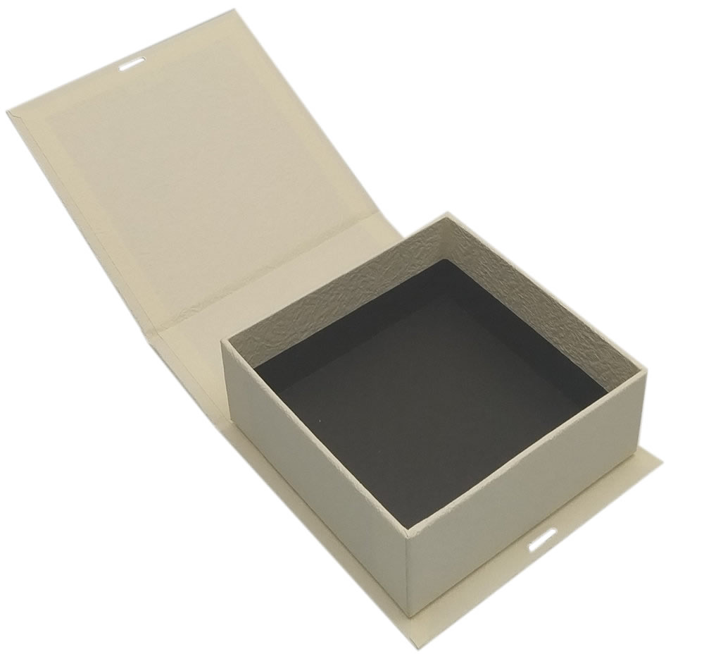 Cream white magnetic gift box